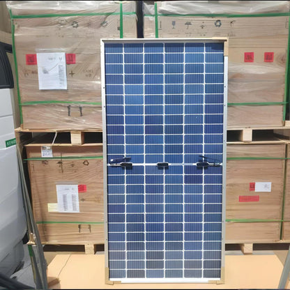 LONGI A-Grade Mono 450w Bifacial With Dual Glass Solar Panel 144 Half-Cut Pv Module 72 Half-Cell Power Generation Panel Size 2094*1038