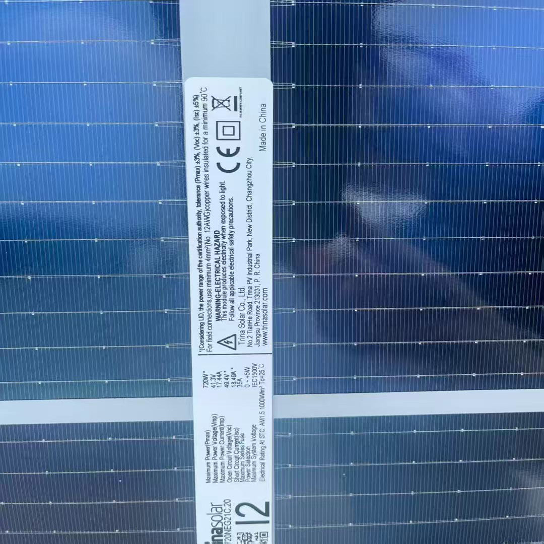 Trina 720w bifacial dual glass 4