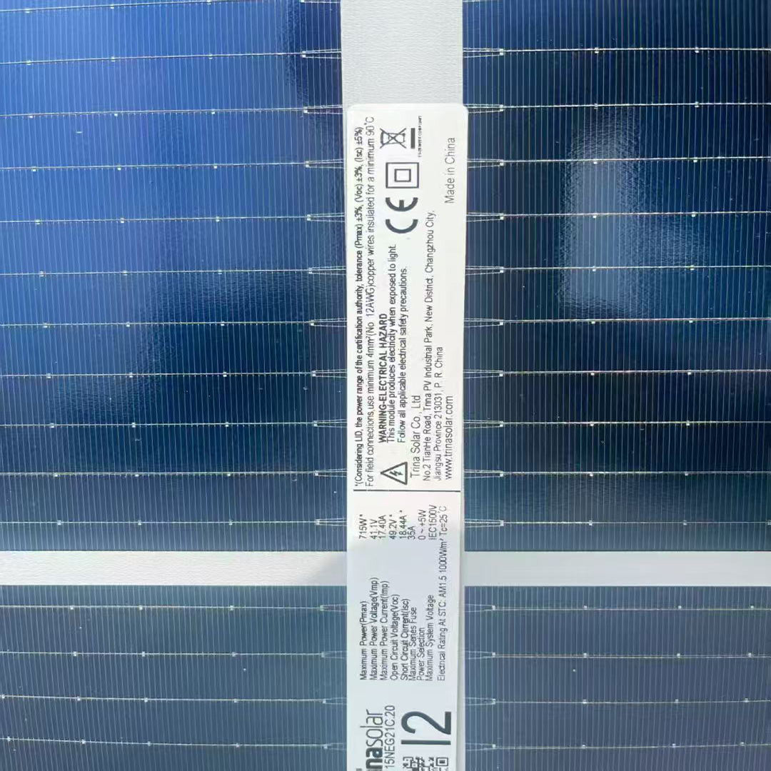 Trina 720w bifacial dual glass 6