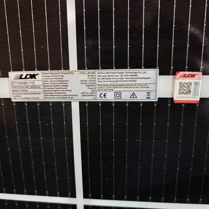 WuRi LDK 715w bifacial double glass 3