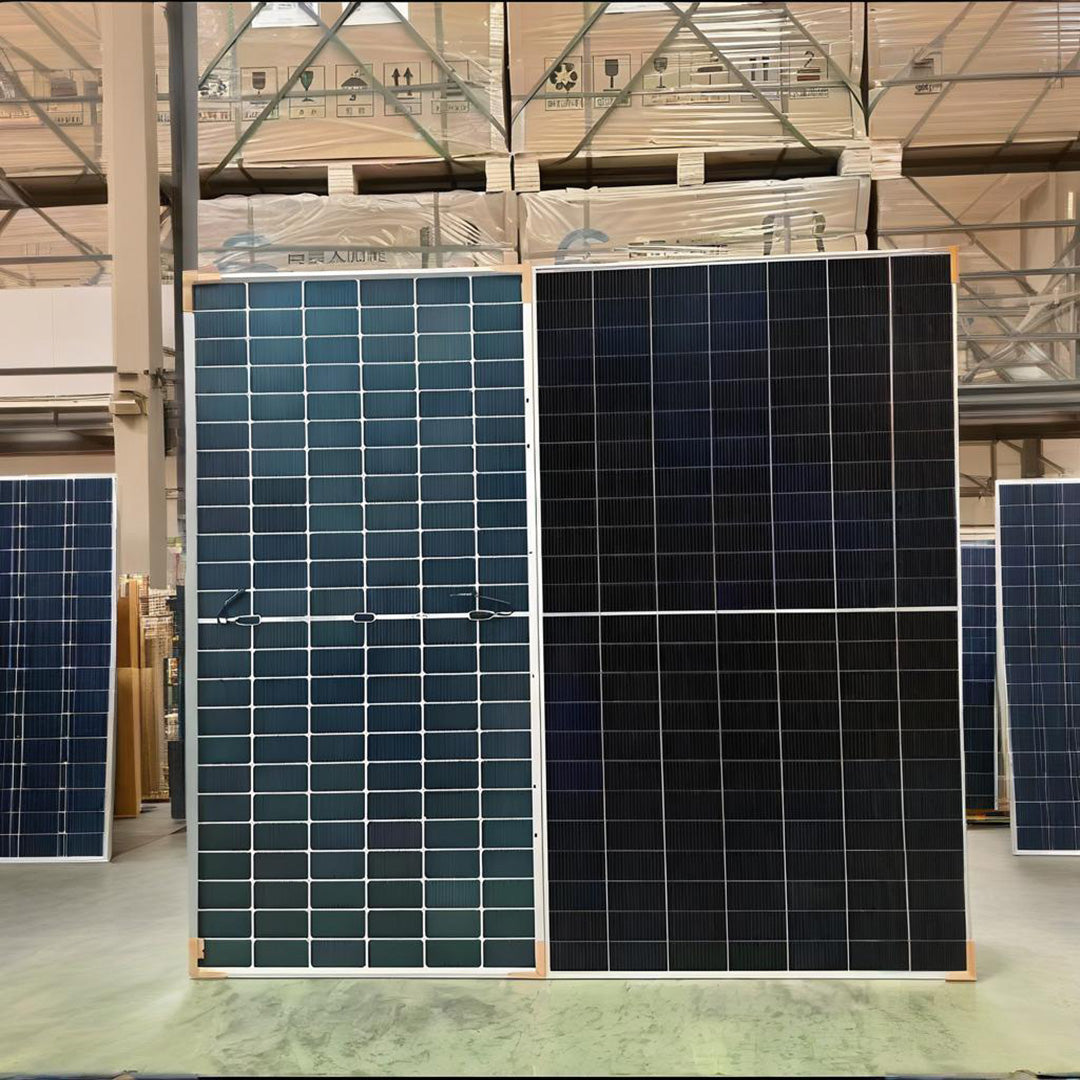 WuRi GK Grade-A Mono 585w Double-Glass Bifacial Solar Panels 72 Half-Cell Solar Modules 144 Half-Cut Home Grid-Connected Photovoltaic Power Generation System