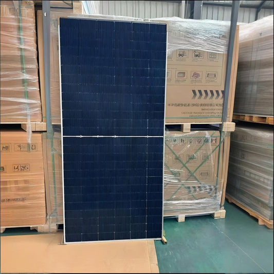 WuRi Solar High Efficiency Class A Mono 605w 610w Silver Frame Bifacial Dual Glass Solar Panel 78 Half-Cell Pv Module N-Type 156 Half-Cut